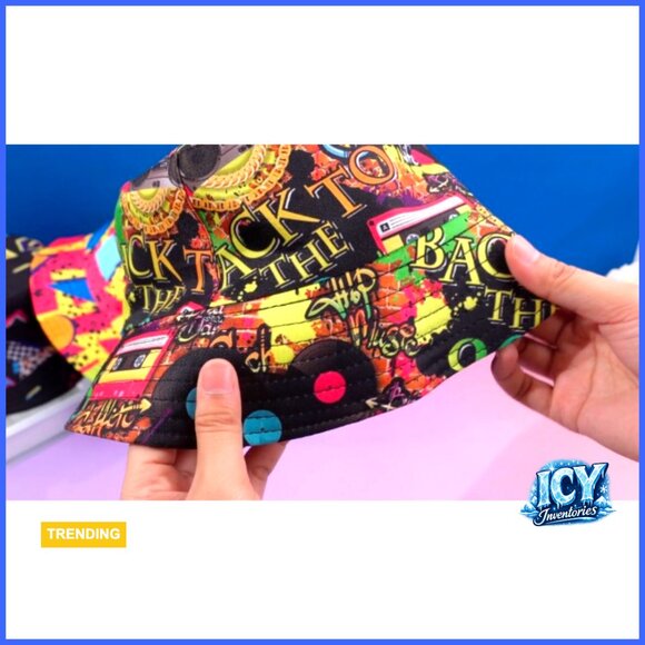 3-Pack Retro Bucket Hats, One Size Fits Most, Polyester, UV Protection